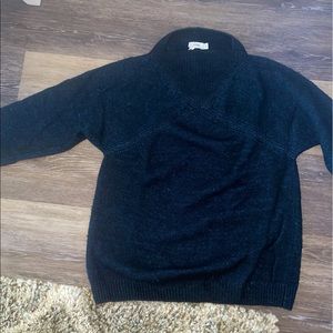 Black and blue sweater